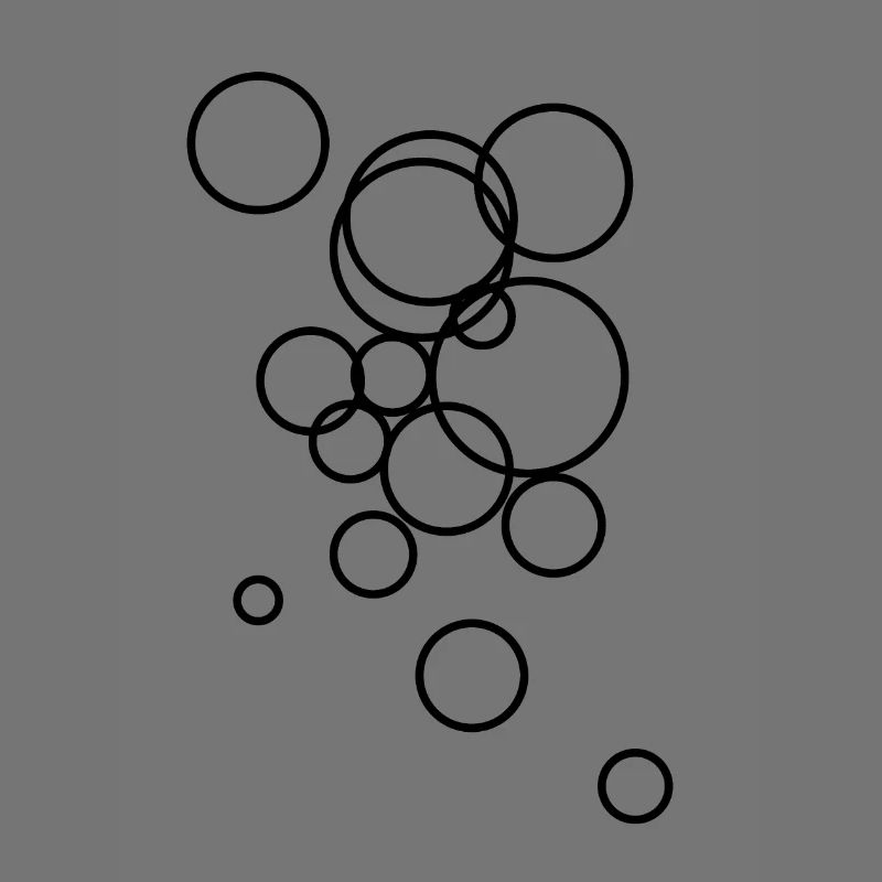 Abstract bubble pattern