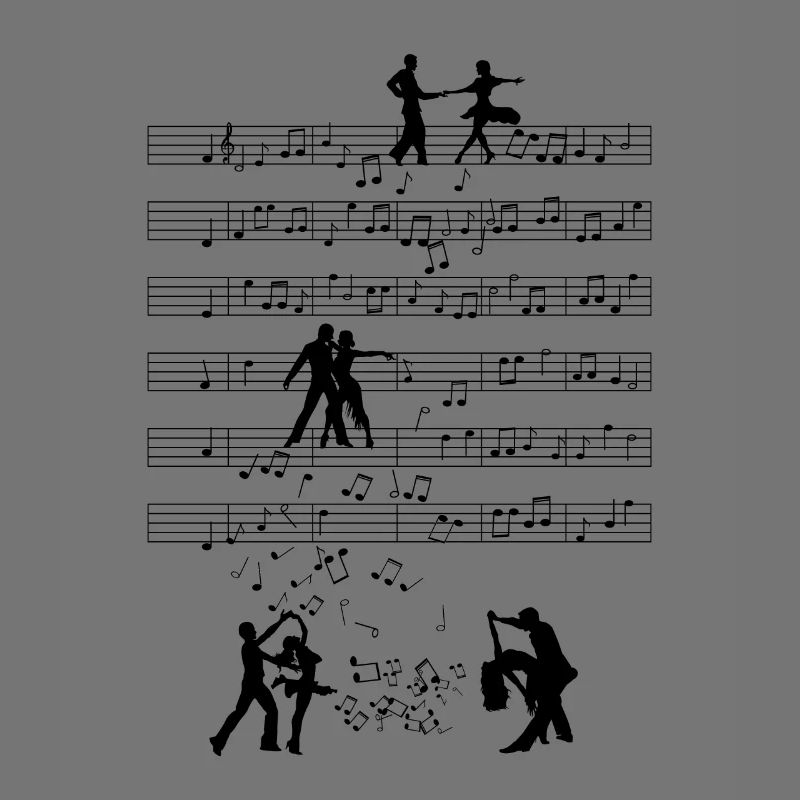 Salsa Dancer Music Notes Dancing Gift
