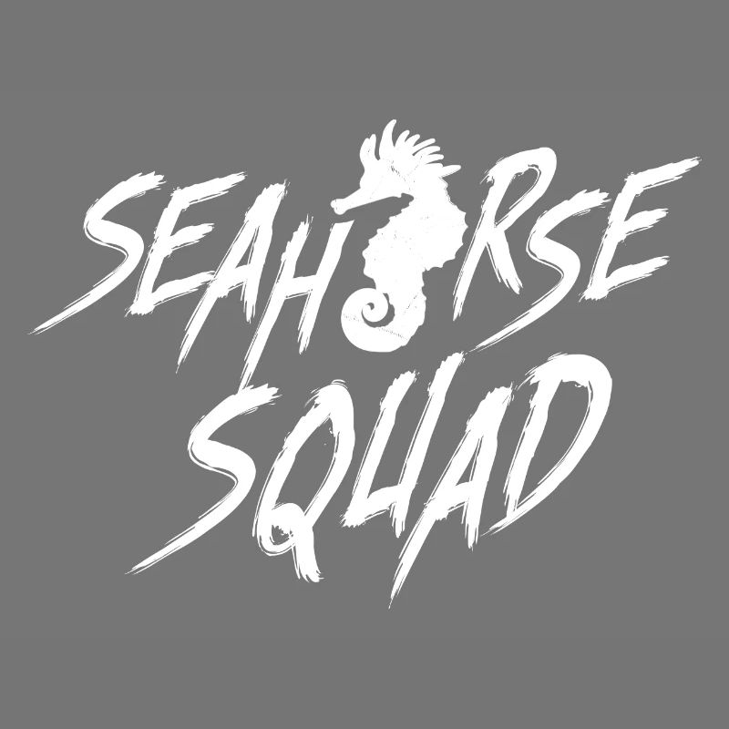 Hippocampe Squad Citation drôle d'animal de mer