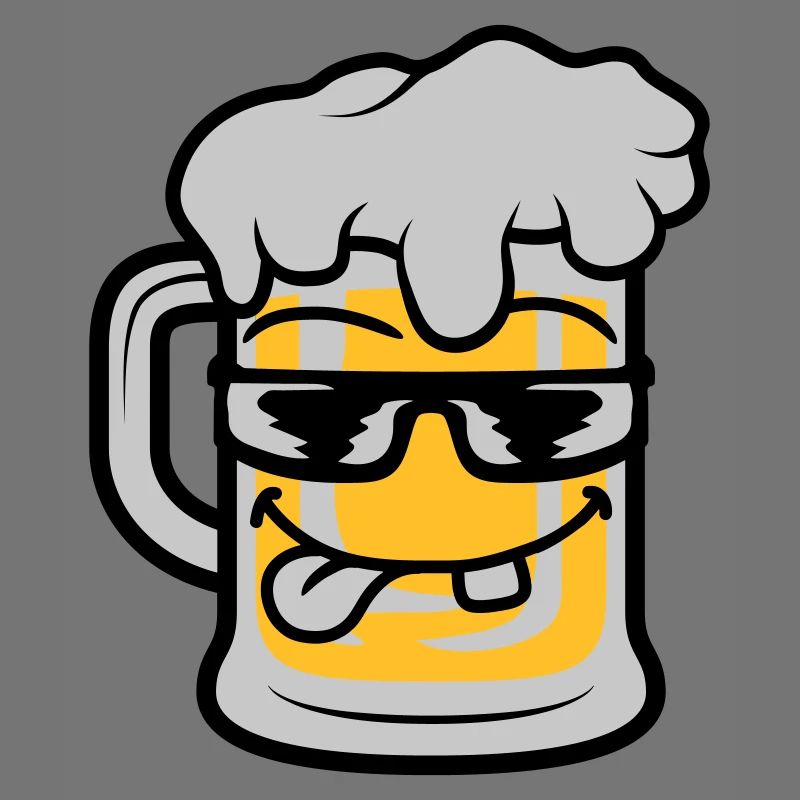 Cooles Gesicht Bier Maßkrug