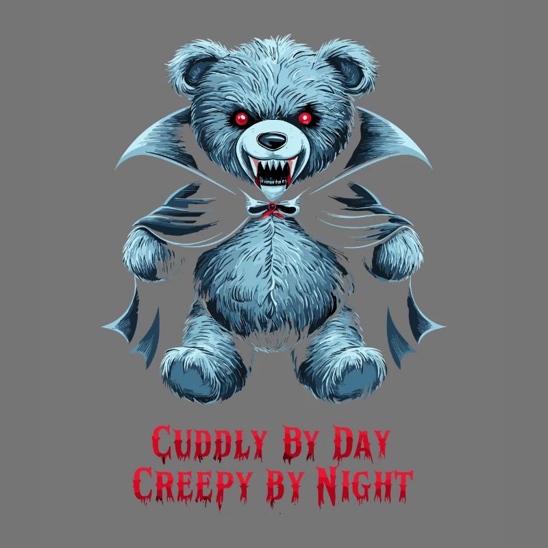 Horror Teddy Bear Clawing Through The Night Horror