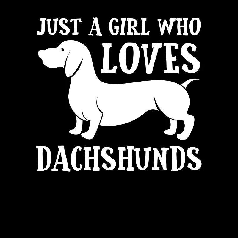 Nur ein Mädchen, das Dackel liebt