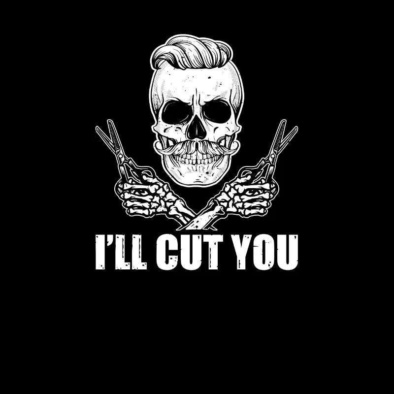 Barber Skull Style de coiffeur