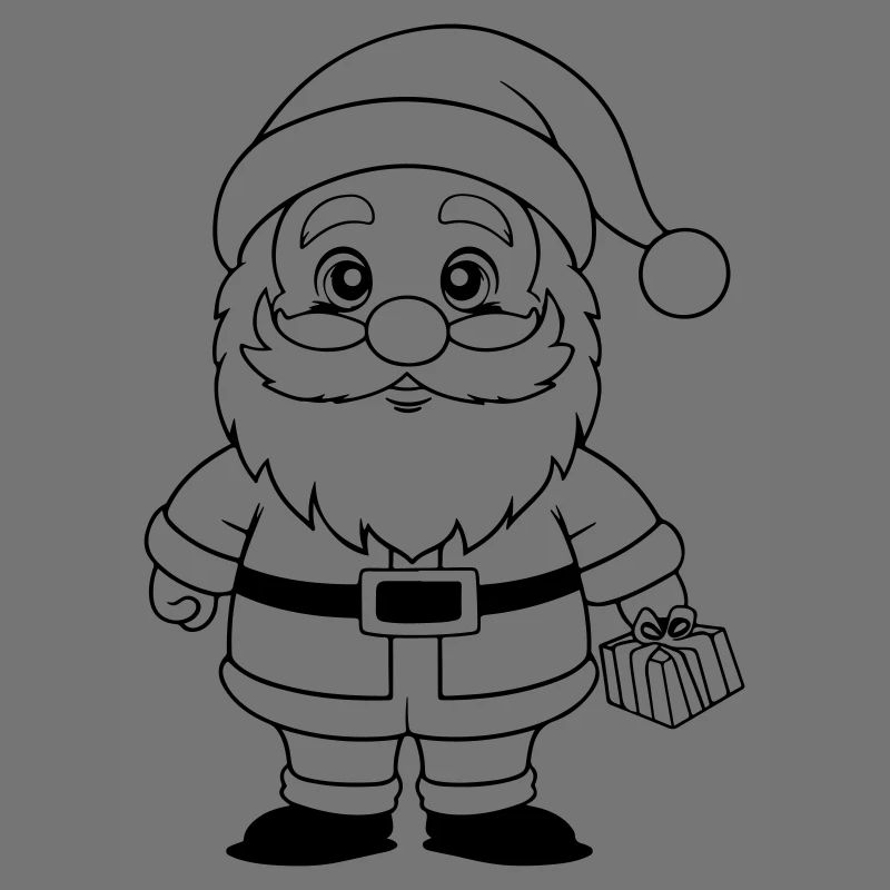 Christmas Man Winter Comic
