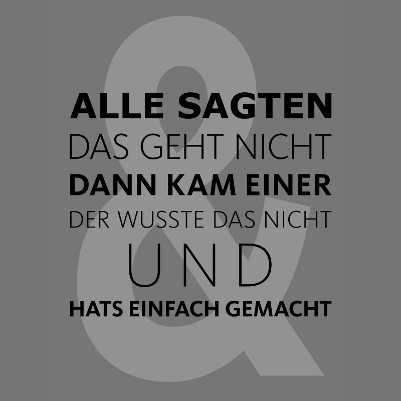 Da kam Einer