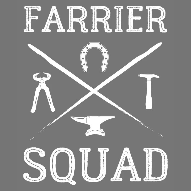 Sabots forgeant des sabots de cheval Farrier Squad