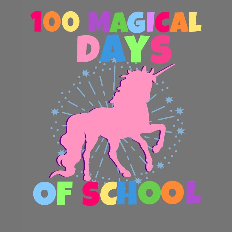 100 Tage Schule Schulkind Feier Einhorn Lehrer