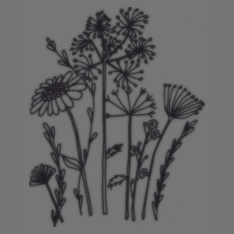 Fleurs séchées noires