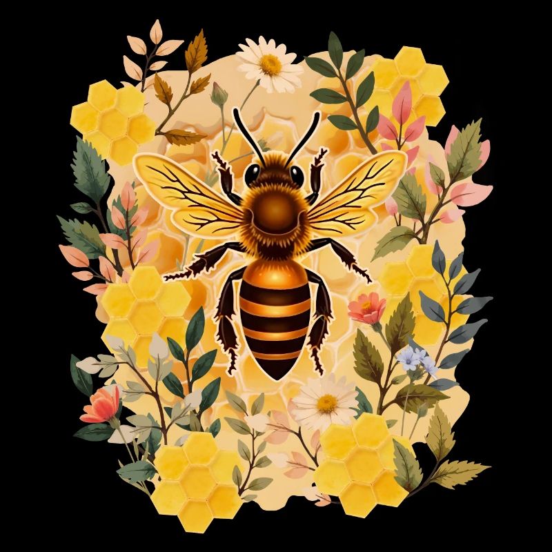 Imker, Imker, Bienen, Blumen & Wachs