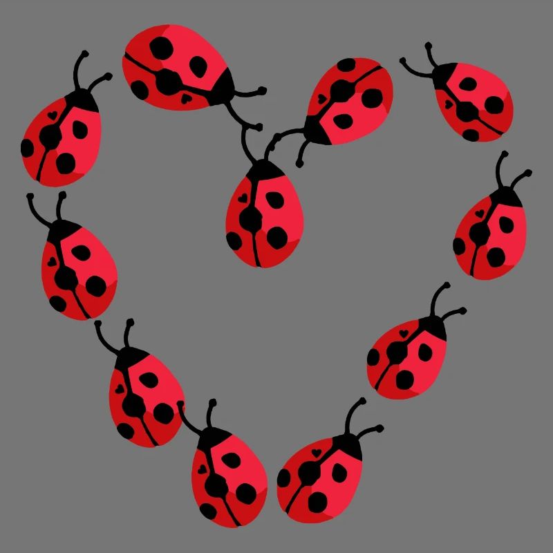 Ladybug Lucky Beetle Heart