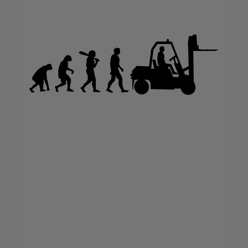Gabelstapler Evolution Staplerfahrer Geschenk