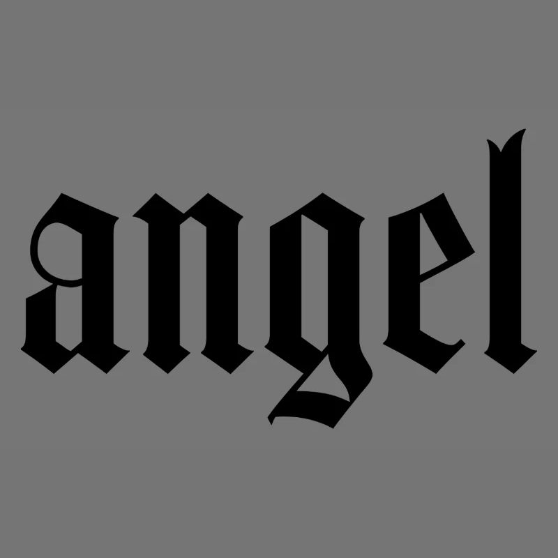 Engel Gothic Schwarz