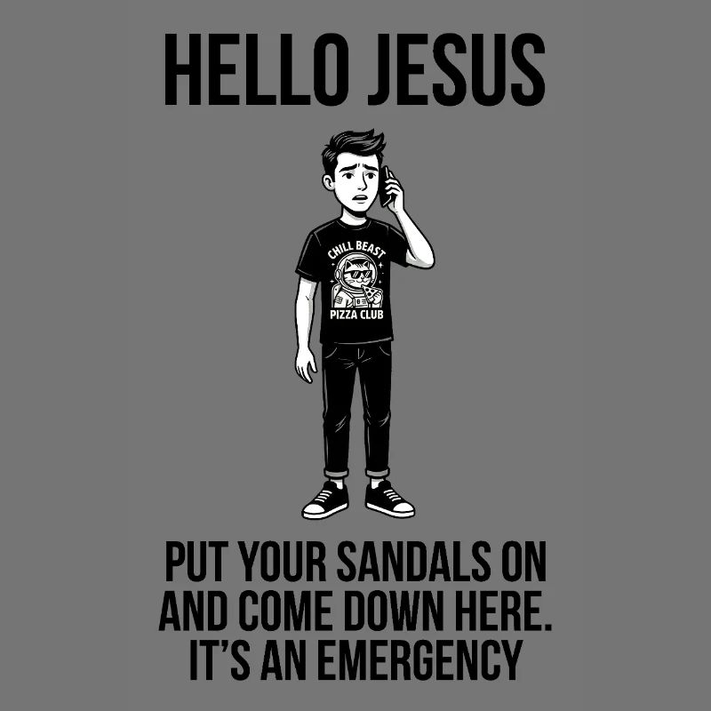 Hello Jesus - Dank Meme Sarcastic