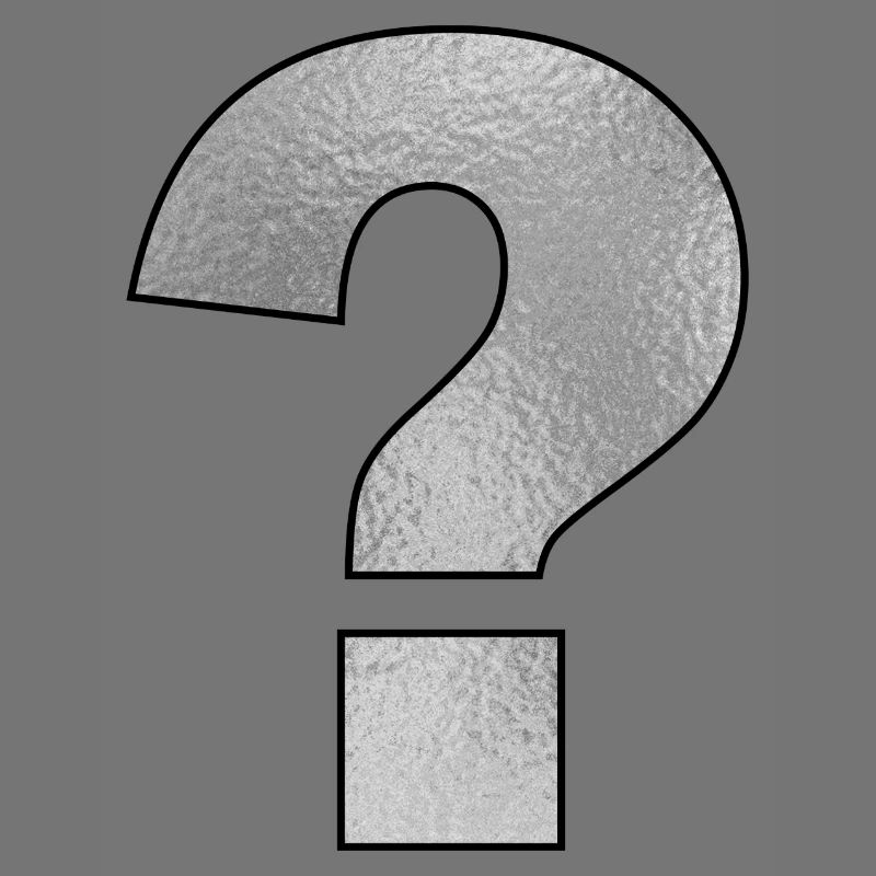 Punctuation Mark Question Mark Silver