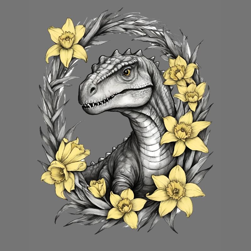 Trex Dinosaur Daffodils