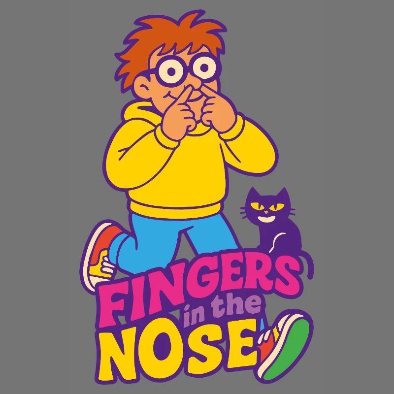 Finger in der Nase