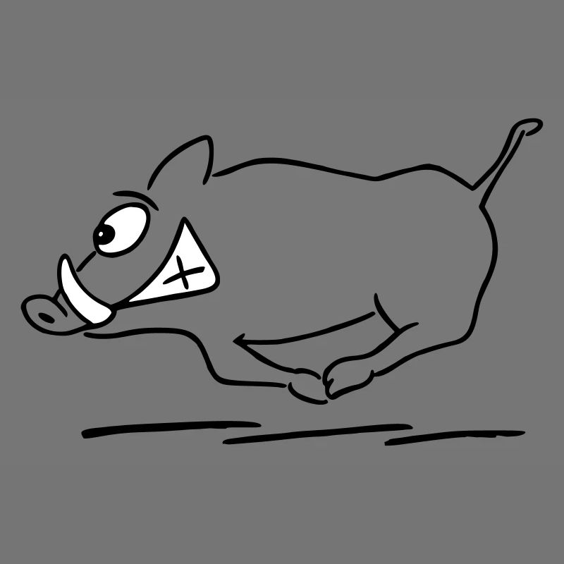 sanglier en cours d'exécution