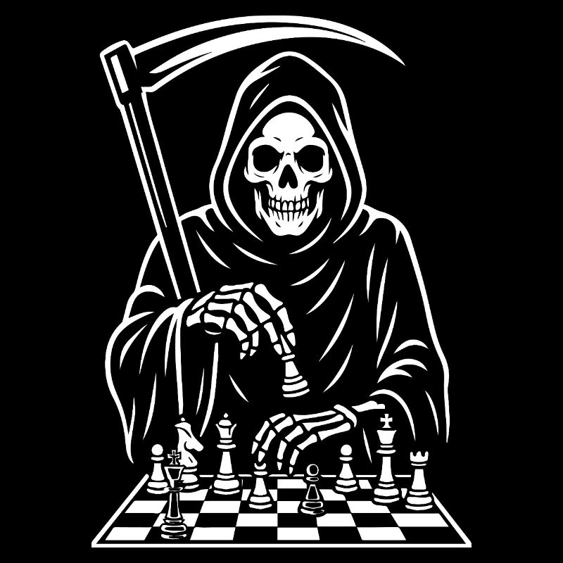 grim reaper plays chess