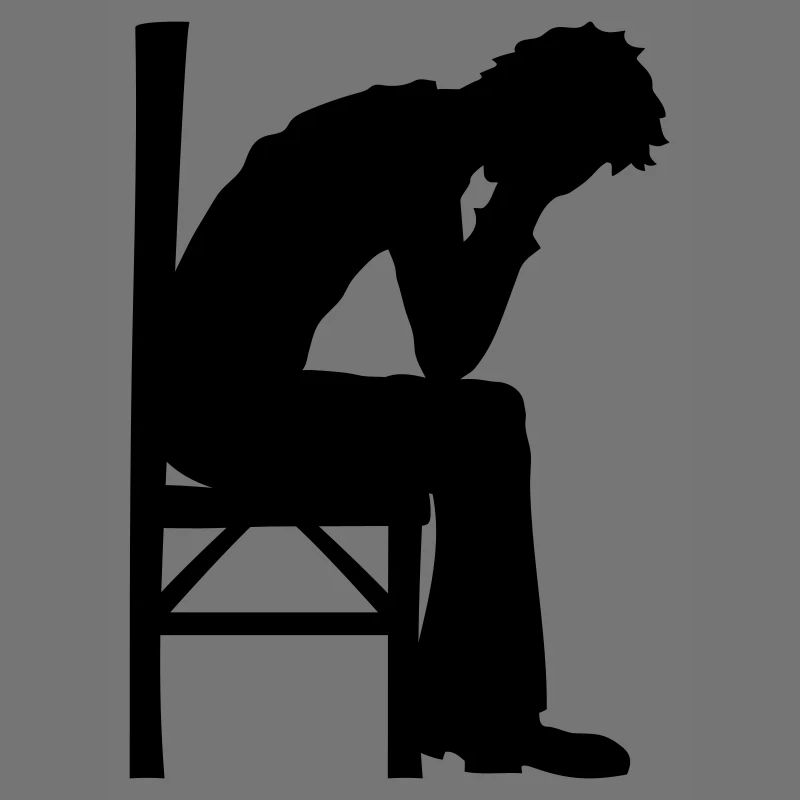 Depression sitzend Design