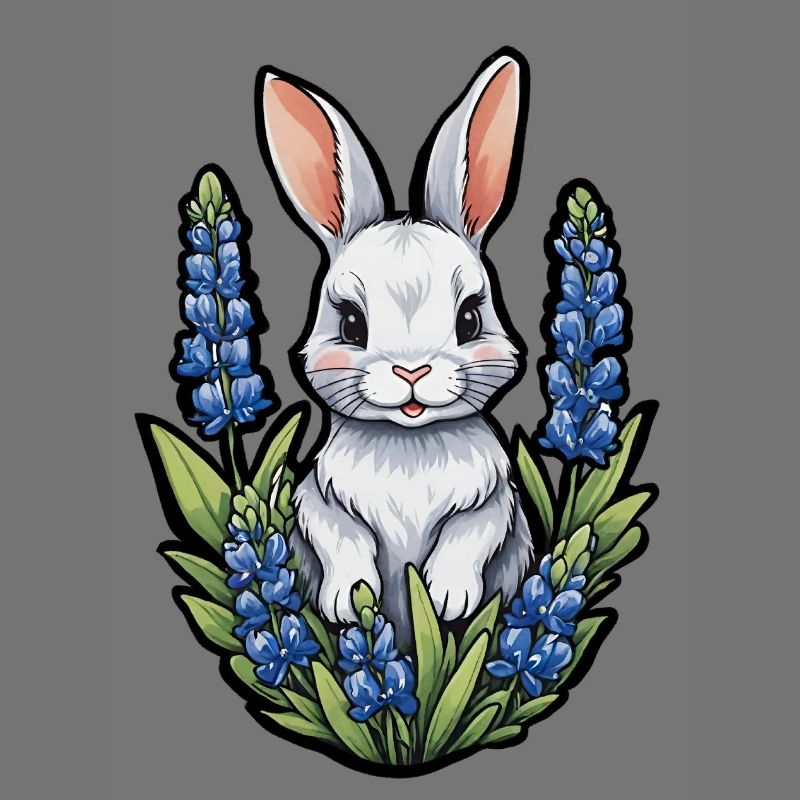 Bunny Rabbit Bluebonnets