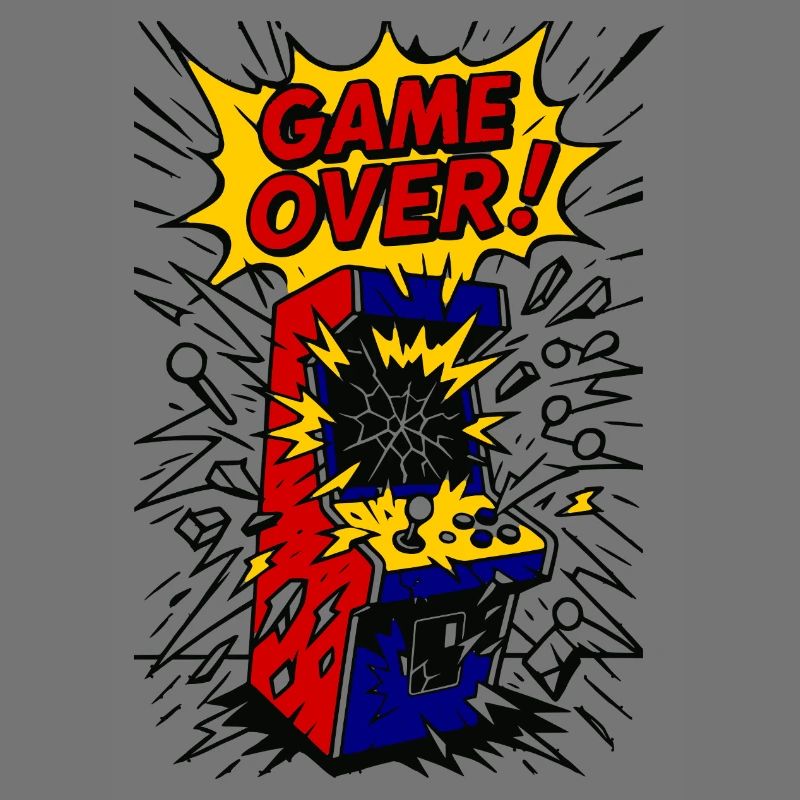 Game Over, exploding Arcade