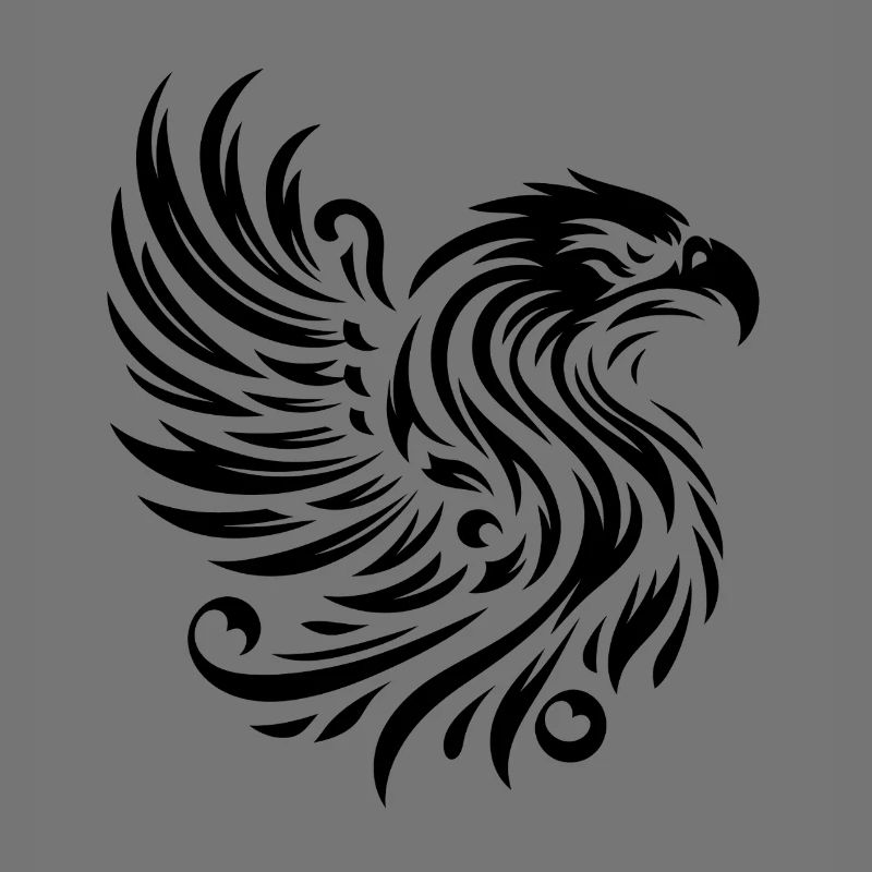 Eagle Dominating Black Line