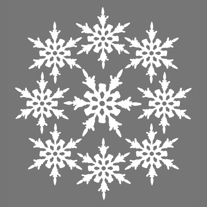 circle round pattern design cool winter cold snow