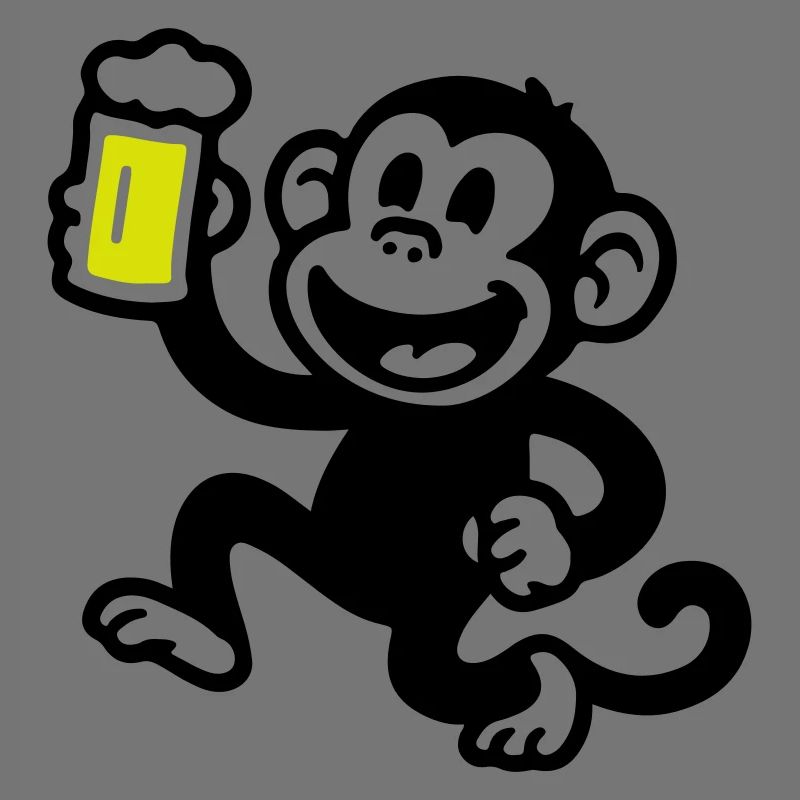 Bière de singe drôle