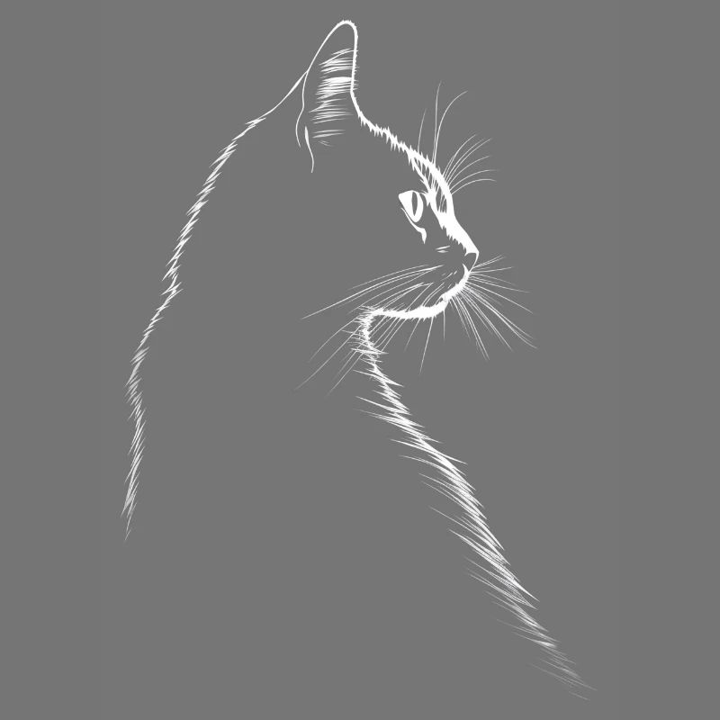 Silhouette einer Katze