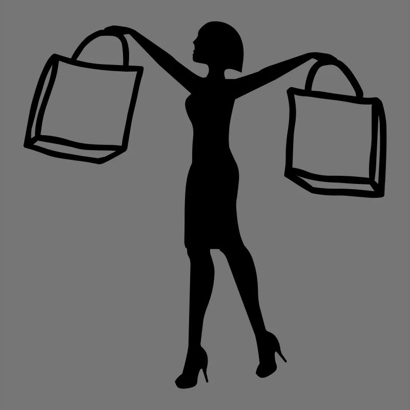 Frau shoppen