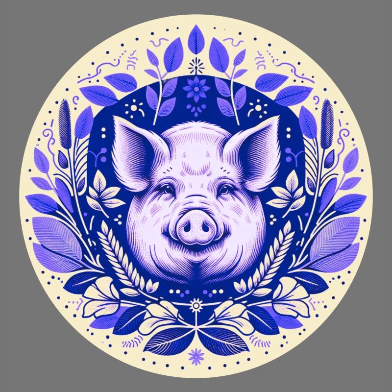 Cochon en grès