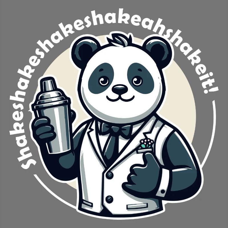 Bartender Panda Bear Shaker