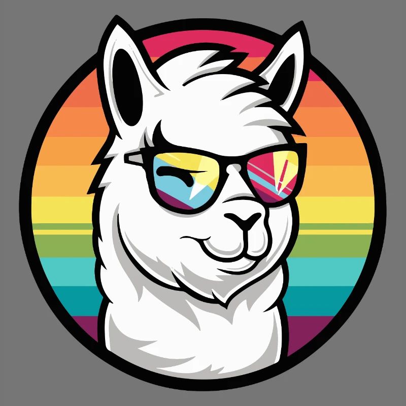 Alpaka Llama Cool Comic