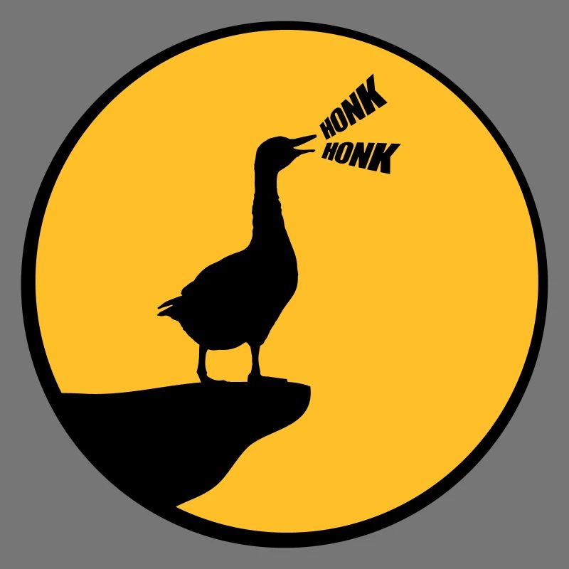 Wolf goose honk goose