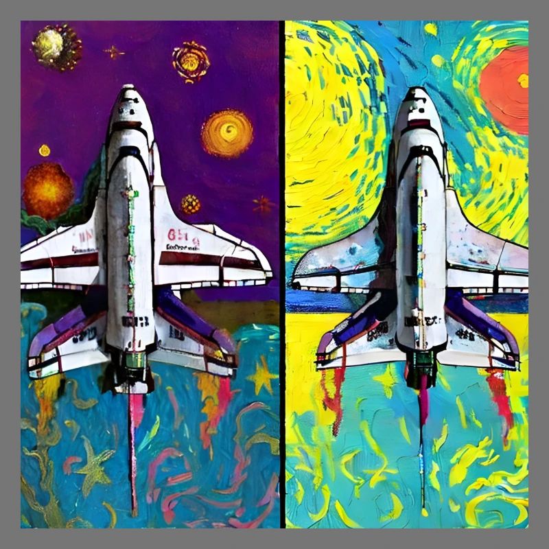 navette spatiale van gogh