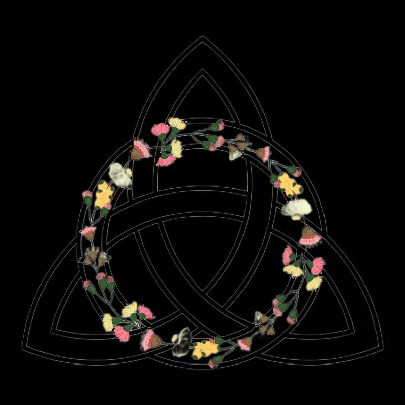 Keltisches Symbol - Triquetra / Triquette oder Triquel.