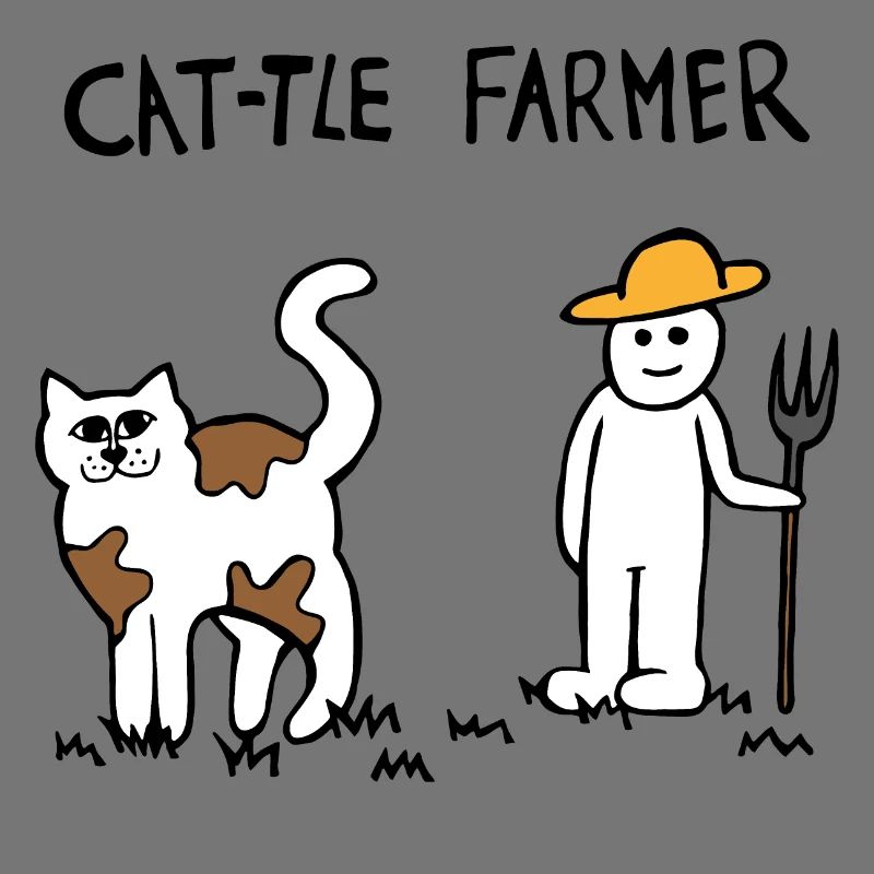 Rinder Katze Bauer