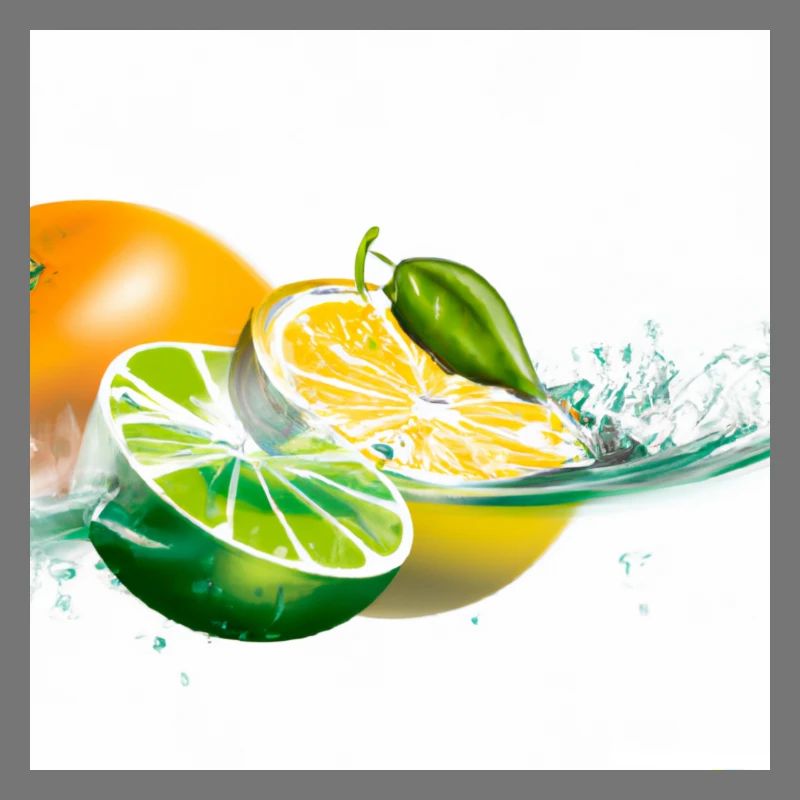 Zitrusfrüchte Splash
