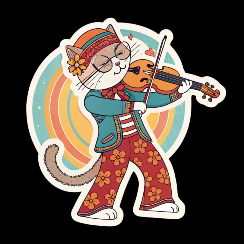 mon chat joue du violon