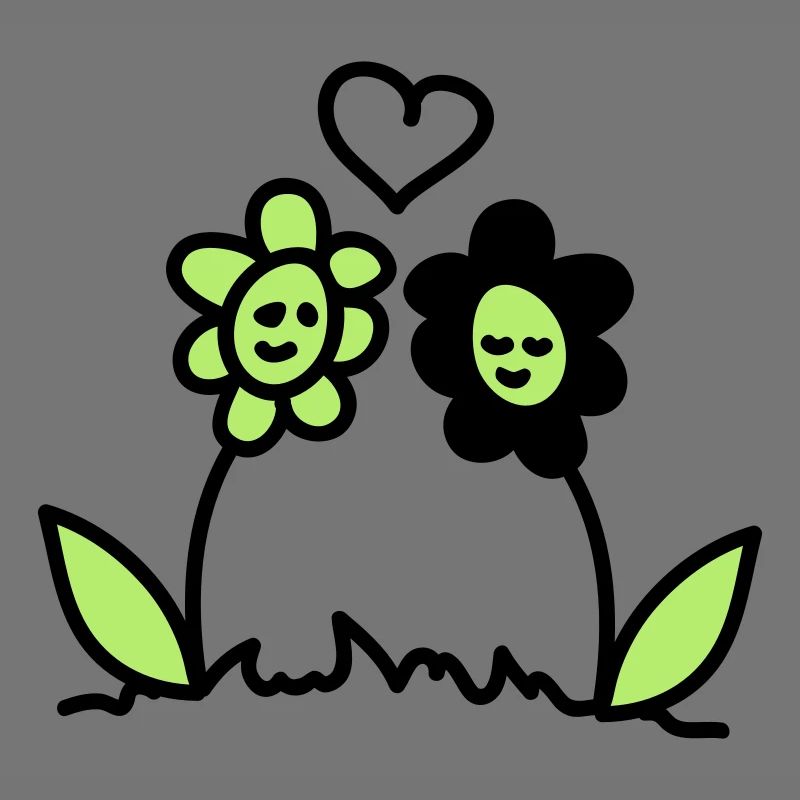 Fleurs dans l'amour