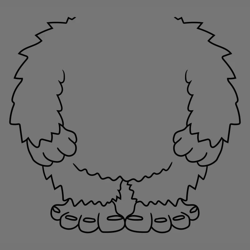 disguise halloween yeti kostuem without head koerp