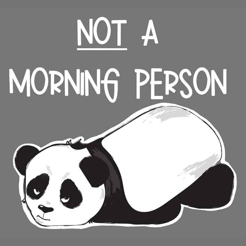 Kein morgendliches Mensch-Grumpy Panda