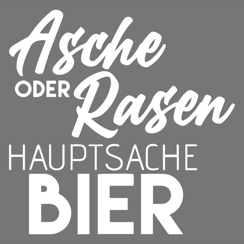 asche oder rasen