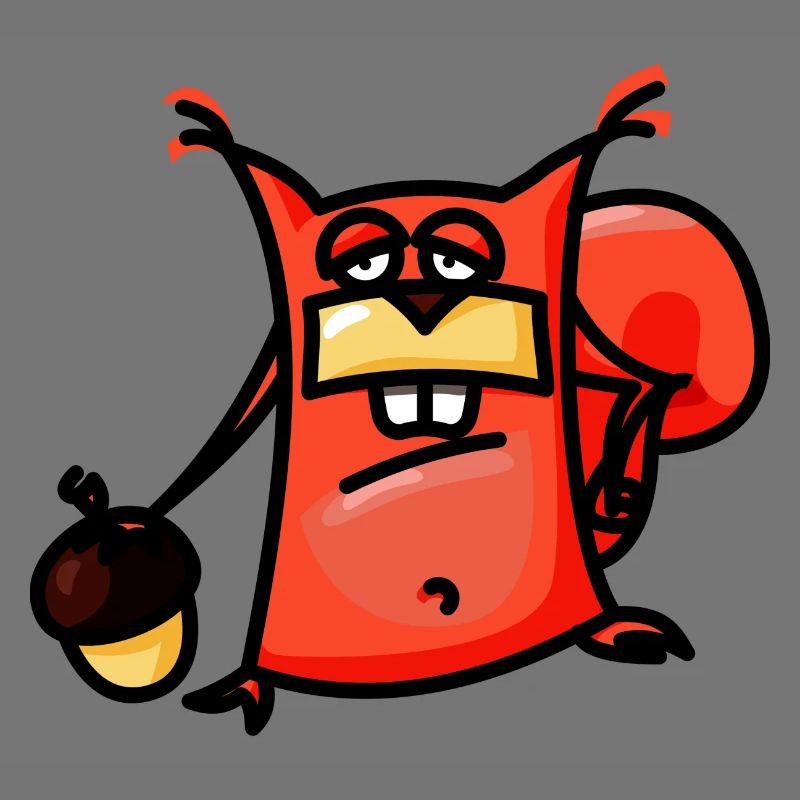 crazy Comic Eichhörnchen