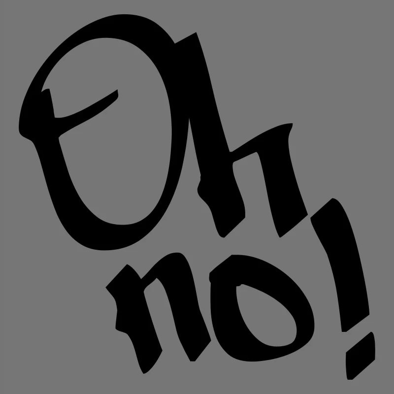 Oh non, oh non! Graffiti, couleur de conception modifiable
