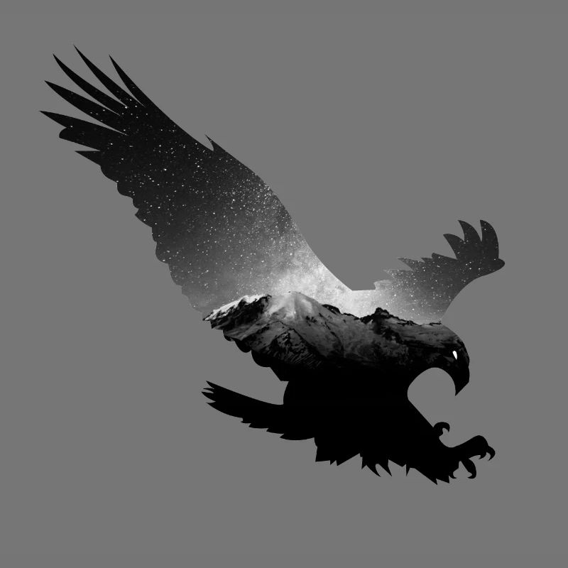 Eagle on the mountain