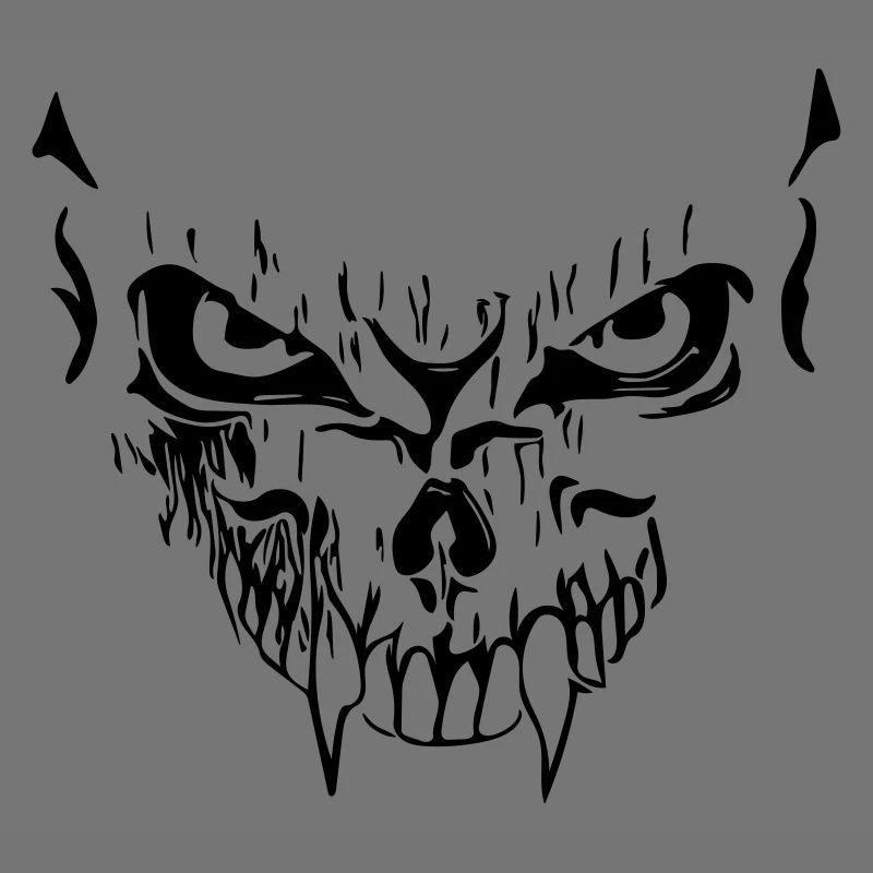 Creepy vector grimace