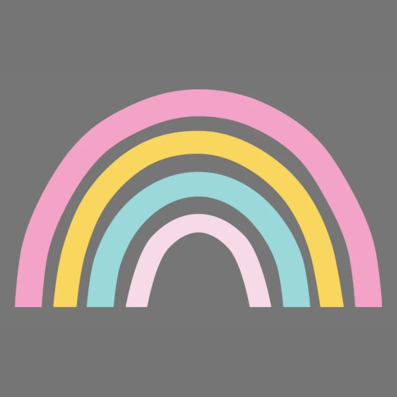 Arc-en-ciel pastel