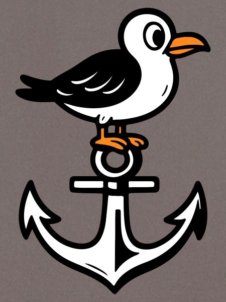 Möwe Anker Comic