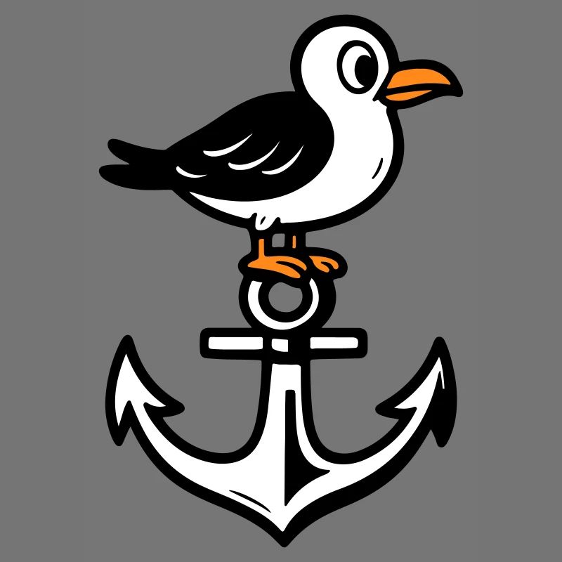 Möwe Anker Comic